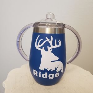 New Blue Stainless Steel Sippy Cup